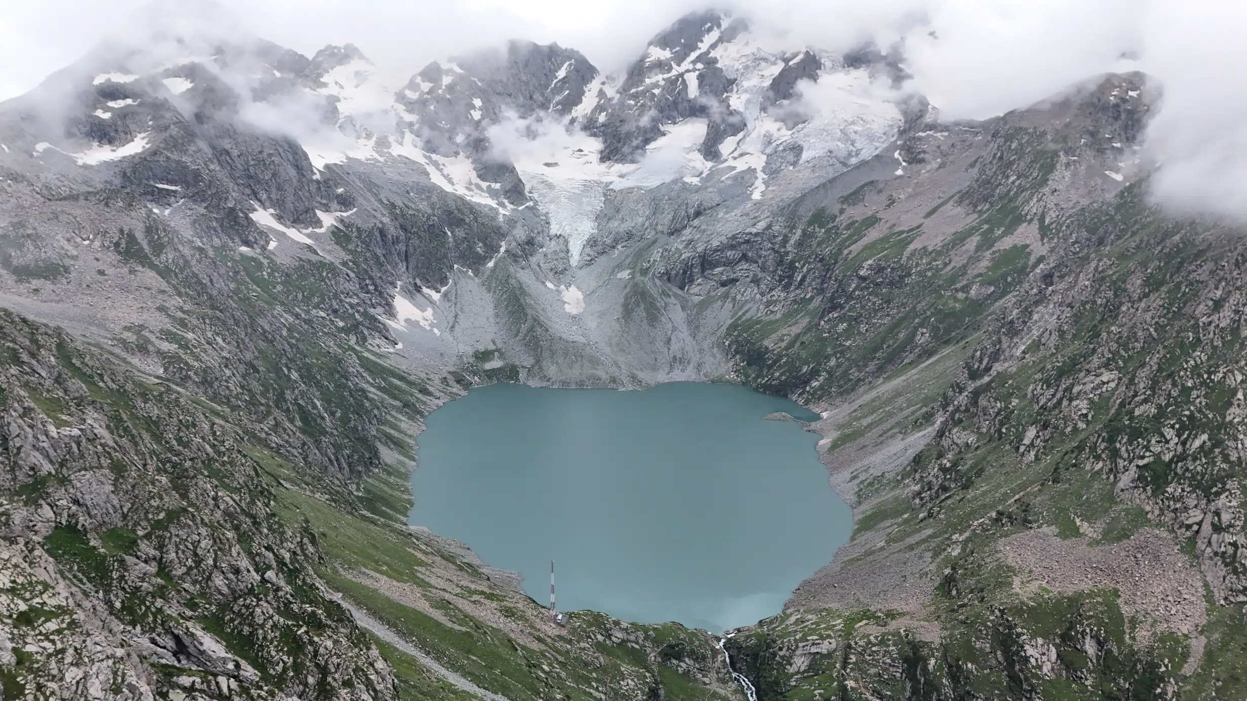 Aerial view of Katora Lake